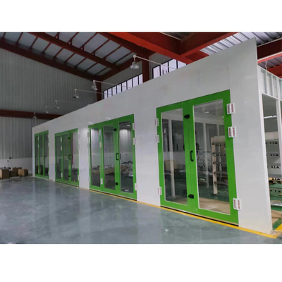 Diesel Turbo Fan Car Spray Booth 32 Pcs Infrared Lamps Easy To Operation