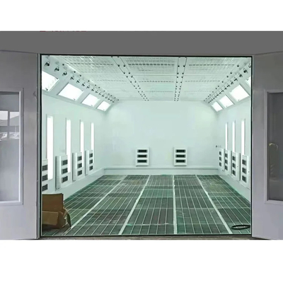 Movable Exhaust Fan Automotive Paint Room With Infrared Lighting Heating