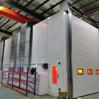 30m Industrial Paint Booth Customizable 380V Diesel Heating For Bus Truck
