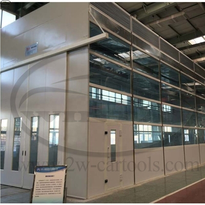 30m Industrial Paint Booth Customizable 380V Diesel Heating For Bus Truck