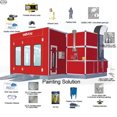 Standing Type Automotive Spray Booth For Clean And Precise Painting