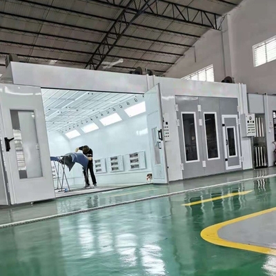 CE Certified Car Spray Booth with Air Circulation System 1 x 7.5kw Direct Drive Intake Fan