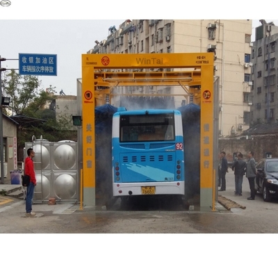 Two Side Brush 14kw Channel Type Automatic Bus Washing Machine For Thorough Cleaning
