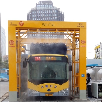 Two Side Brush 14kw Channel Type Automatic Bus Washing Machine For Thorough Cleaning