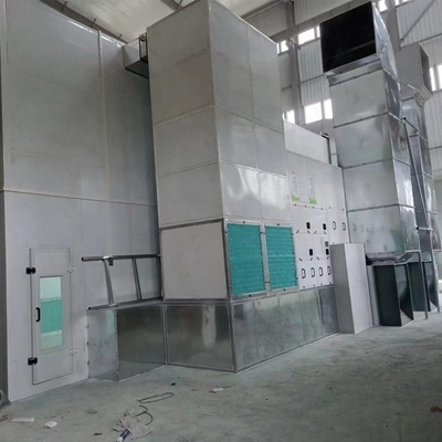 25m Truck Spray Booth With Rockwool Wallboard And Various No Load Speed