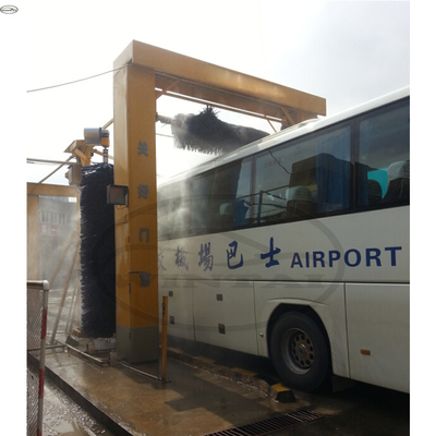 Two Side Brush 14kw Channel Type Automatic Bus Washing Machine For Thorough Cleaning