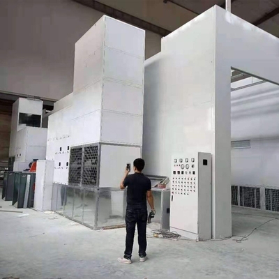 25m Truck Spray Booth With Rockwool Wallboard And Various No Load Speed
