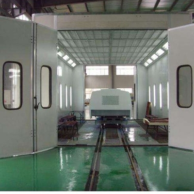 Truck Paint Room Bus Spray Booth with 2 Sets of 11KW Intake Fans and LPG Heating Source