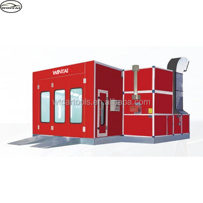 European Type Air Exhaust Fan and LED Lighting System Installed in Car Painting Booth