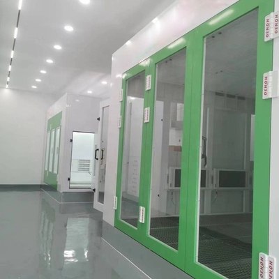 50mm Wall Car Paint Baking Oven 15KW High Speed For Car Spray Booth
