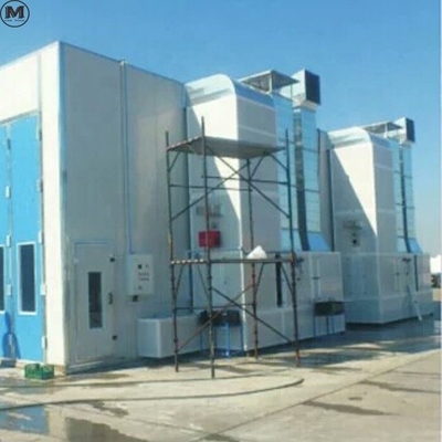 Truck Paint Room Bus Spray Booth with 2 Sets of 11KW Intake Fans and LPG Heating Source