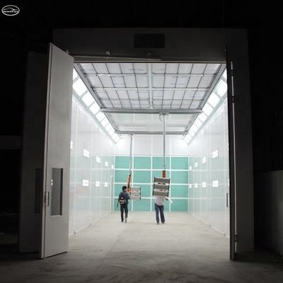 39KW CE Approved Industrial Spray Booth Oven for Bus Truck Painting Room 15000mm