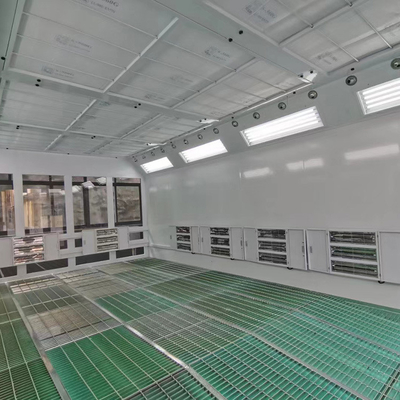 Outdoor LED Industrial Bus Spray Paint Booth With 2 Sets Of 7.5KW Exhaust Fans