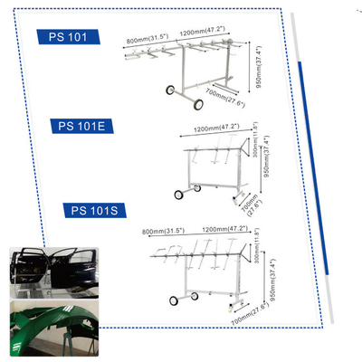 Portable Space Saving Car Bumper Stand Water Resistant For Car Spray Booth