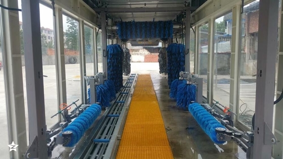 AC380V Automatic Car Wash Tunnel Machine 0.9Mpa Air Pressure with High Airflow Rate