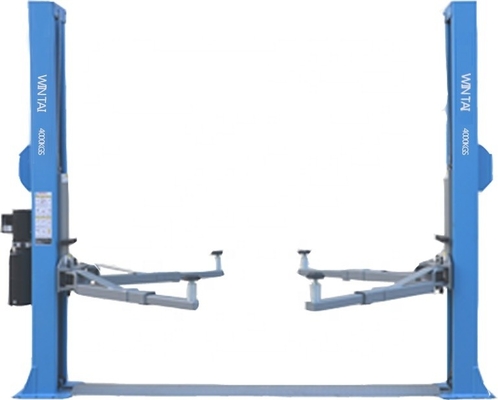 4000kg Lifting Capacity Two Post Car Lift With 2 Steps Support Arm And Floor Plate