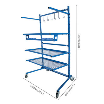 Easy Assembly Car Bumper Paint Stand Adjustable For Repair And Painting