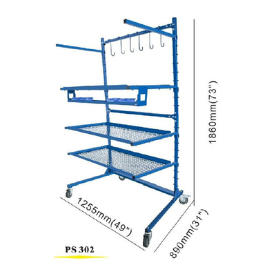 Easy Assembly Car Bumper Paint Stand Adjustable For Repair And Painting