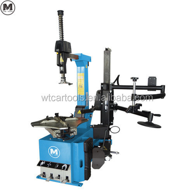Powerful 1.1KW Motor Automotive Tire Changer 220V Tilt Back With Help Arms