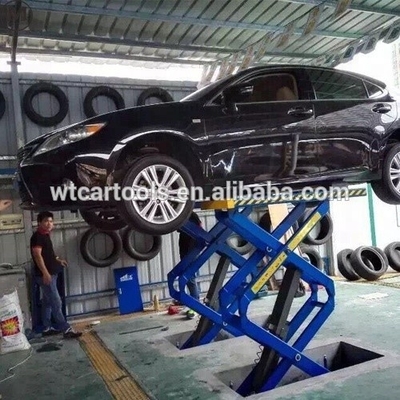 45 Second Lifting Time Scissor Portable Car Lift For Garage Equipment 3.5tons
