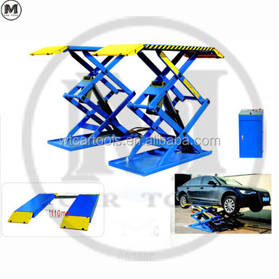 61"/1550mm Platform Length 3 Tons Portable Car Lift With Double Cylinder