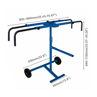 88*30.5*11cm Adjustable Automotive Painting Rack For Bumper Polishing