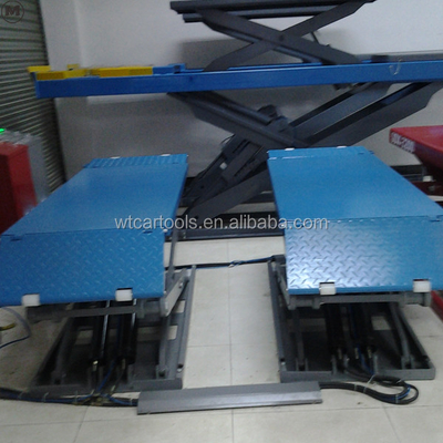 3600kgs Lifting Capacity 220V Scissor Lift Car Hoist For On Ground Mounting
