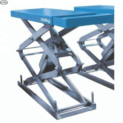 1510mm Platform Length Hydraulic Scissor Car Lift 220v 2.2kw For 4000kg Vehicles