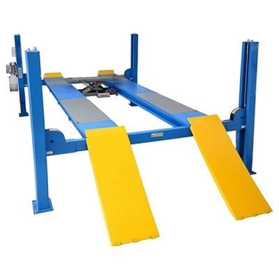 Adjustable Four Post Car Hoist for Wheel Alignment Min Height 210mm Voltage 220V/380V