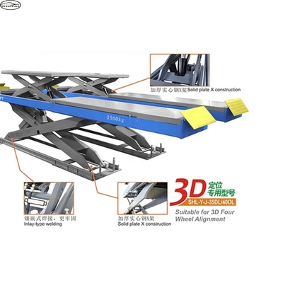 Space Saving Scissor Portable Vehicle Lift 3500kg Lifting Capacity For Garages
