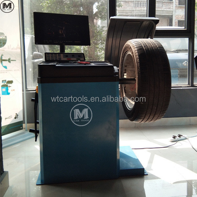 Full Automatic Tire Balancer Machine 0.37kw 220v For Speed Balancing