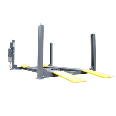 4500kgs Four Post Car Lift 1700mm Height Lifting With Wheel Alignment
