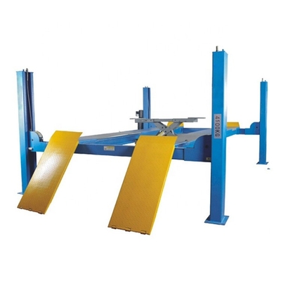 4500kgs Four Post Car Lift 1700mm Height Lifting With Wheel Alignment