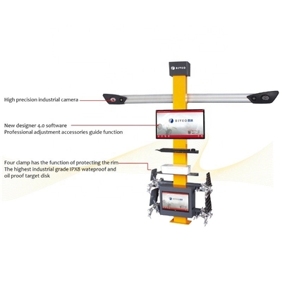 Metal 110v Tire Alignment Machine High Accuracy And Free Alldata Update