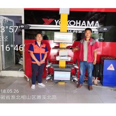 Metal 110v Tire Alignment Machine High Accuracy And Free Alldata Update