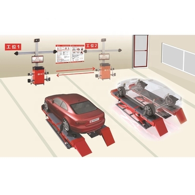 Sunshine Aligner Movable Wheel Alignment Equipment With Dual Screen And Optional ADAS