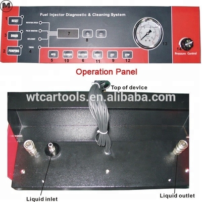 8 Cylinders Injector Tester And Cleaner Machine 4L Test Liquid Tank Volume