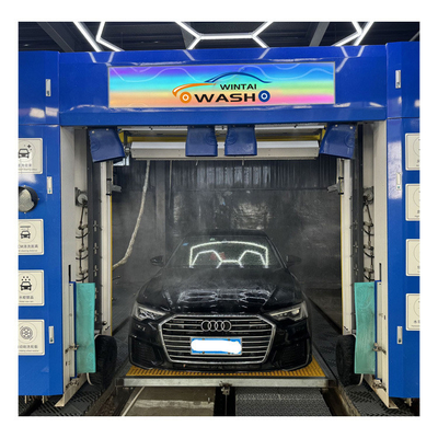 Matel Automatic Rollover Car Wash Machine With Drying System And Wheel Brushes 3500KG
