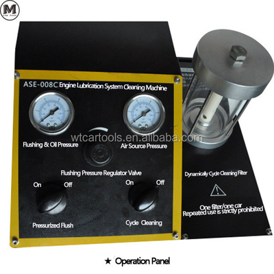 ASE-008 Metal Engine Flushing Machine 65L For Engine Lubrication System Cleaning