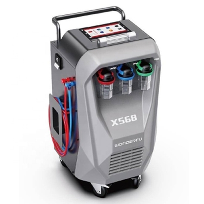 3/8HP Compressor X568 Car AC Recovery Machine With Flushing Function And Built In Printer