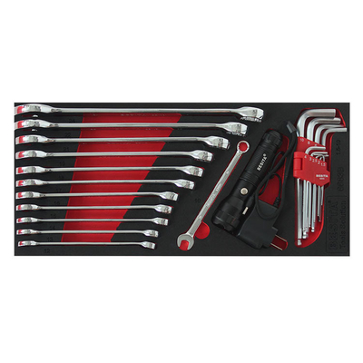 53pcs Four Wheel Car Mechanic Tool Set 3 Drawers for repairing workshop