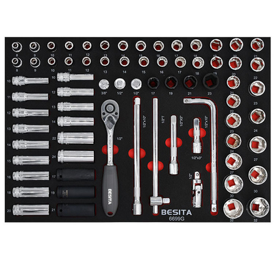 365pcs Tool Set Trolley 7 Drawer Trolley Movable For Garage Space Saving