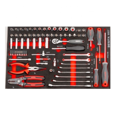 BESITA 6857 78pcs Car Mechanic Tool Set Customizable For Garage Auto Repairing