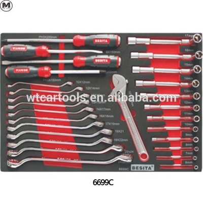 400pcs Garage Tool Trolley Set Large Capacity With 8 Drawers 5pcs Wheels