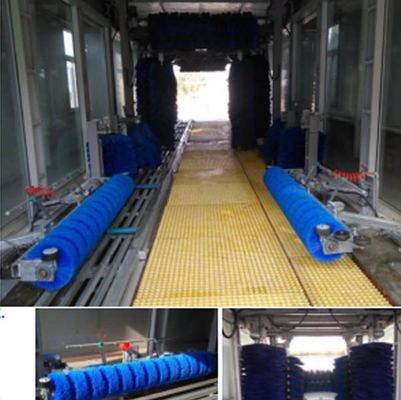 Tunnel  Type Automatic Car Washing Machine with 14 brushes EVA Brushes Automated Car Wash Equipment