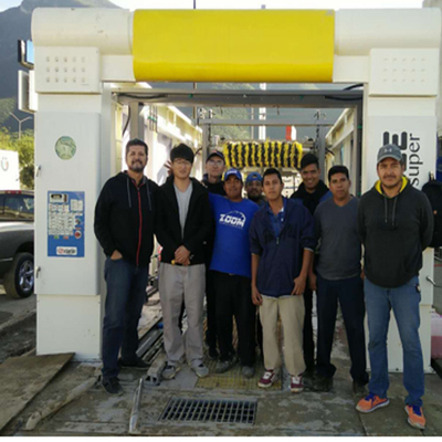 Fully Automatic Tunnel Car Wash Machine High Pressure Car Wash Machine 10 Brushes Rollover Car Wash Systems PLC Control System