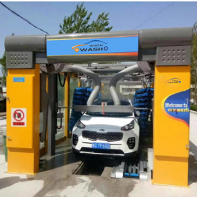 Fully Automatic Tunnel Car Wash Machine High Pressure Car Wash Machine 10 Brushes Rollover Car Wash Systems PLC Control System