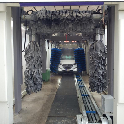 Fully Automatic Tunnel Car Wash Machine High Pressure Car Wash Machine 10 Brushes Rollover Car Wash Systems PLC Control System