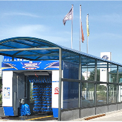 Tunnel  Type Automatic Car Washing Machine With 9 Brushes EVA Brushes Automated Car Wash Equipment