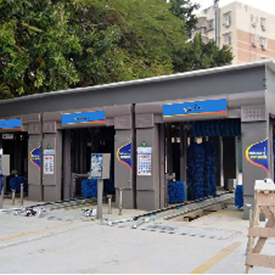Tunnel  Type Automatic Car Washing Machine With 9 Brushes EVA Brushes Automated Car Wash Equipment